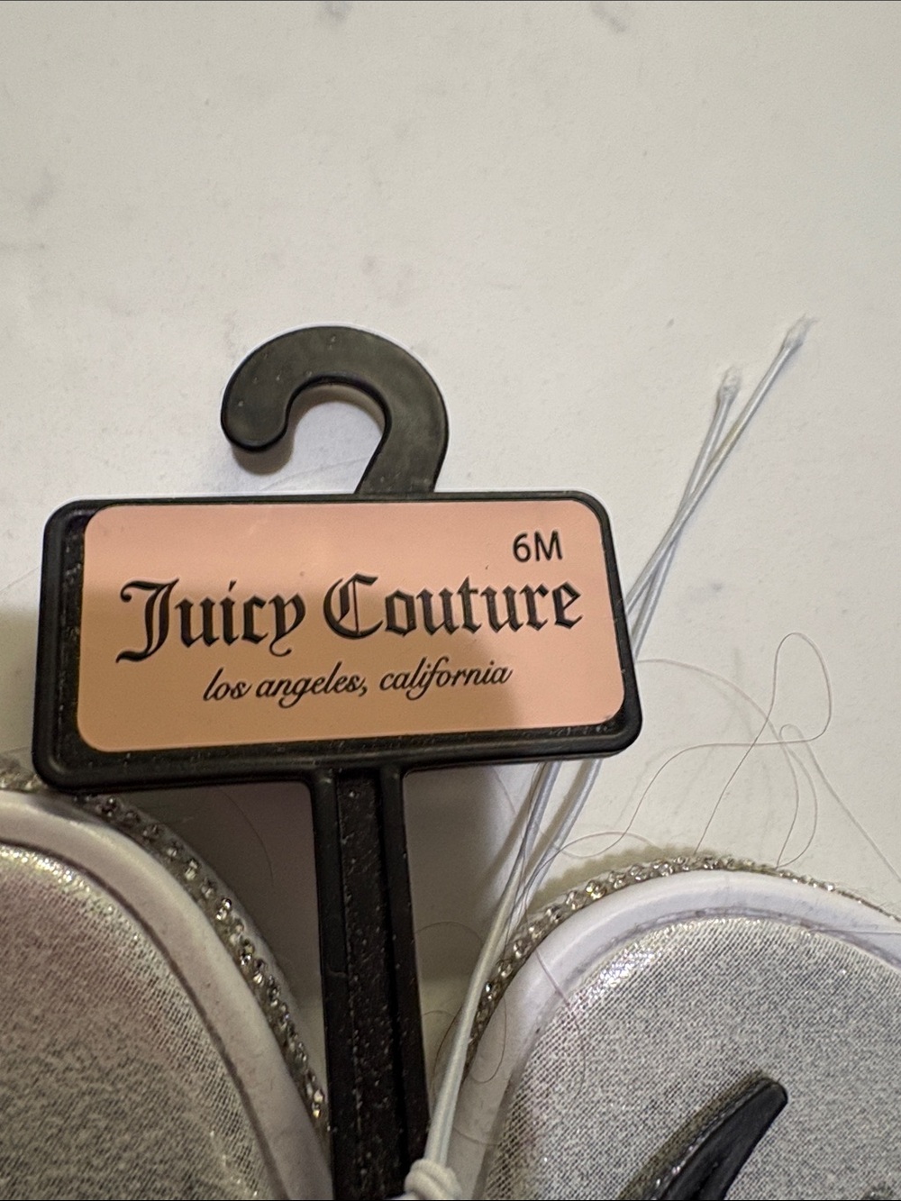 Juicy Couture Silver Quilted Slide Sandals for Woman - Picture 3 of 7